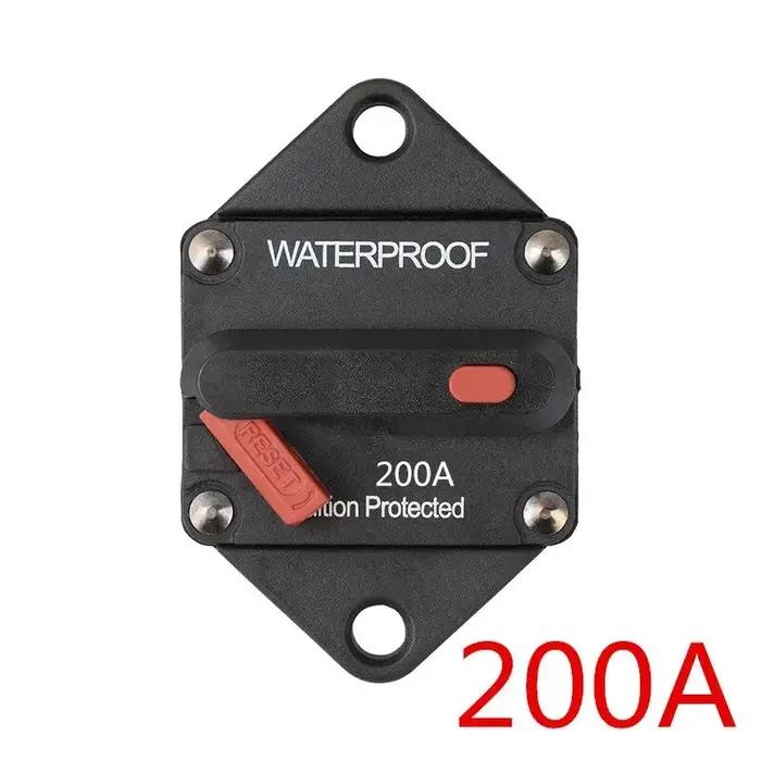 20-200A 12V 48V amplificateur Audio de voiture disjoncteur porte-fusible adaptateur de Refit stéréo avec bouton de réini