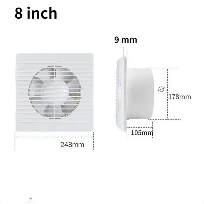 4 "6" 8 "ventilateur d'échappement toilette puissant