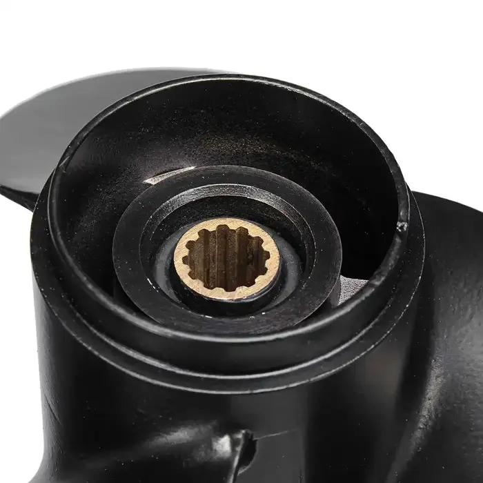 Hélice de bateau hors-bord en alliage d'aluminium pour Tohatsu Nissan Mercury, dents à 12 cannelures