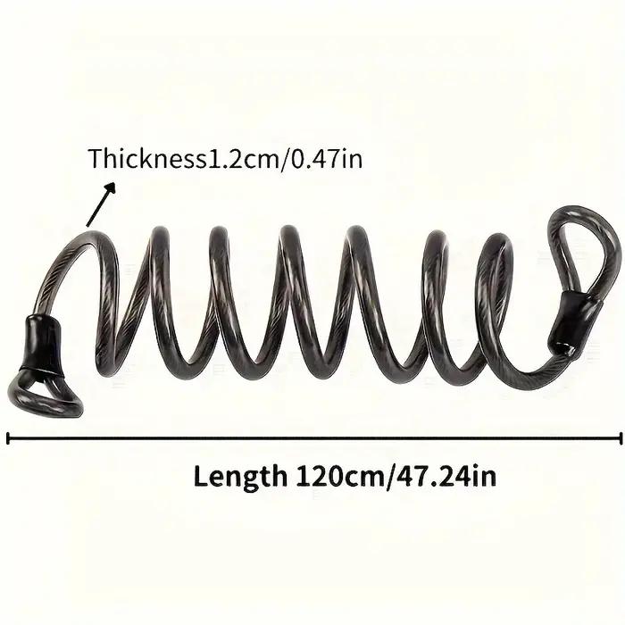Câble de sécurité pour vélo de 120 cm/47 pouces
