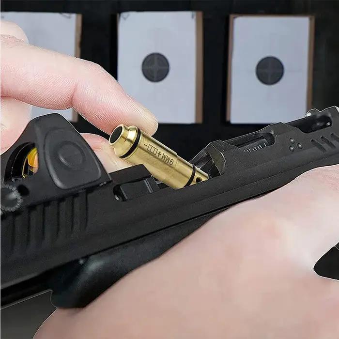 9mm/.380ACP/.40S & W/223Rem/7.62x39 Laser formation balle feu sec formateur cartouche tactique point rouge Lasers formation alésage vue