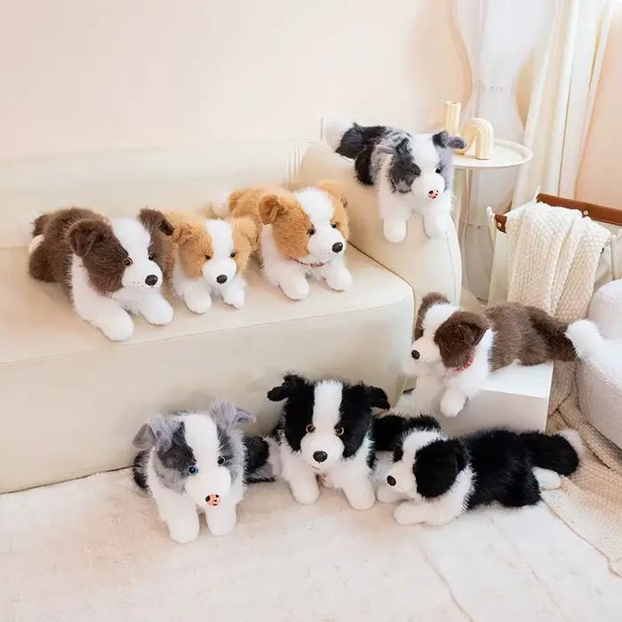 Jouets en peluche Border Collie unisexe elfe doux 4 couleurs 40/50cm pour enfants imagination et émotions