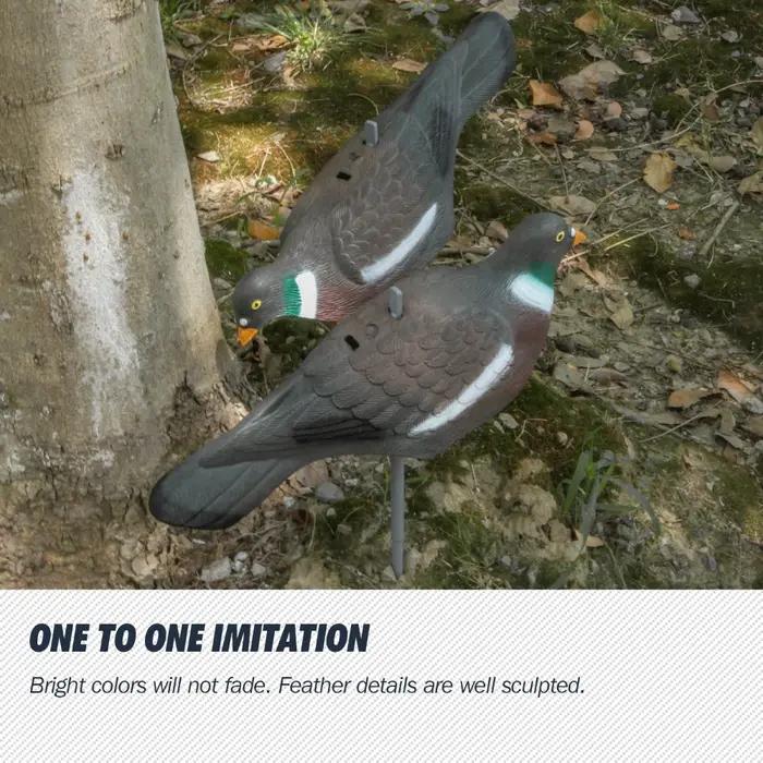 Pigeon leurre de chasse 3D réaliste peint aile blanche pour attirer les pigeons en chasse occasions spéciales fournitures de tir