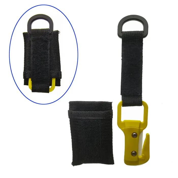 Couteau de plongée à lame céramique à double tranchant pour couper les cordes