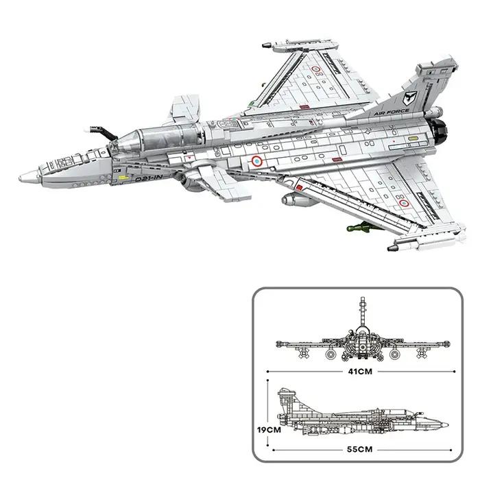 Décennie s de construction de modèle de chasseur Rafale