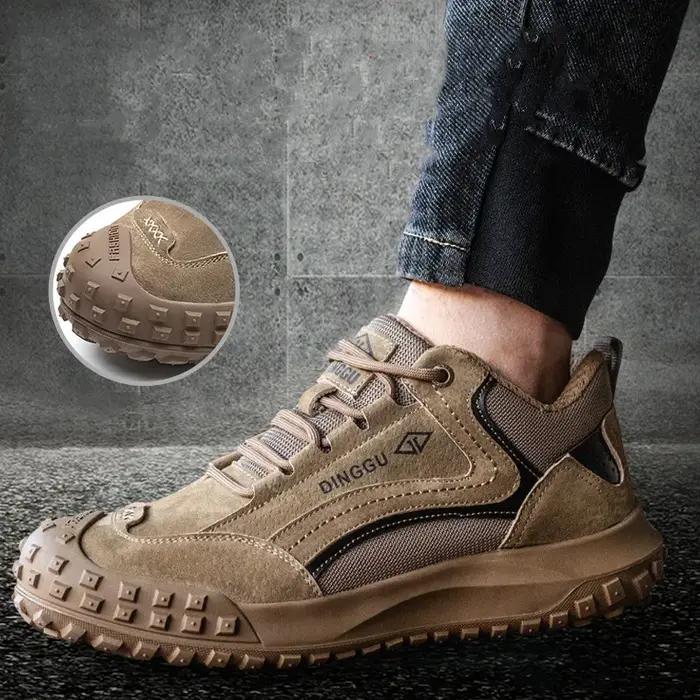 Chaussures de sécurité homme bout en acier semelle kevlar robuste résistante à l'usure protection professionnelle ocassions spéciales