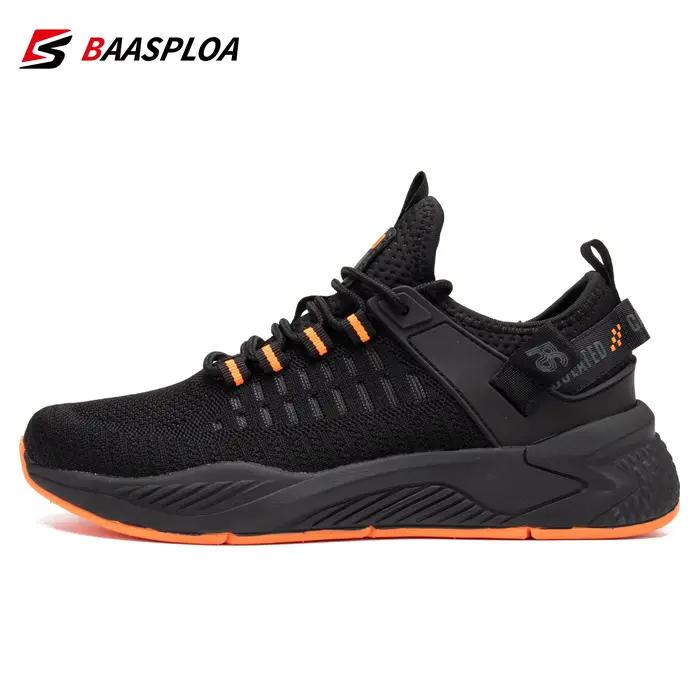 Baasploa chaussures de course légères pour hommes décontracté hommes concepteur maille respirant bas