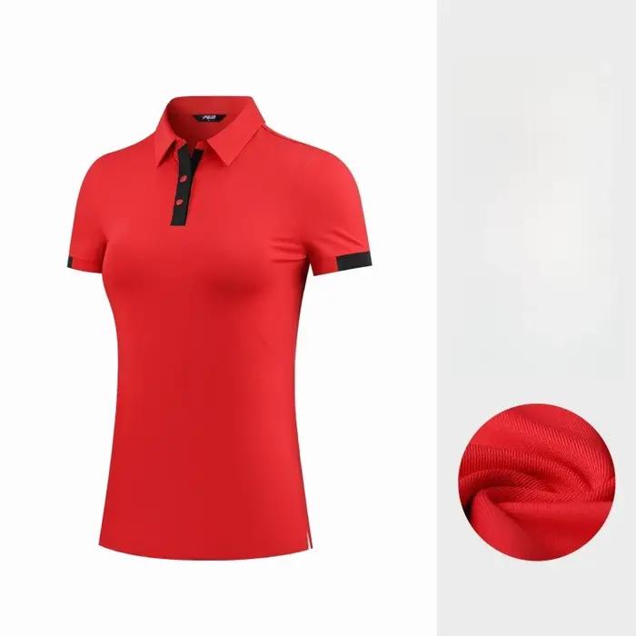 PGM – T-shirt à manches courtes pour hommes et femmes, vêtements de l'équipe de Golf, YF824/YF825