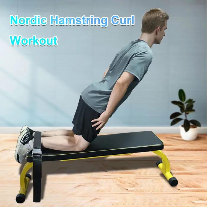 Sangle de curl nordique avec boucle à dégagement rapide – Sangle de jambe réglable pour boucles nordiques, extensions de jambes et entraînement de gymnastique à domicile