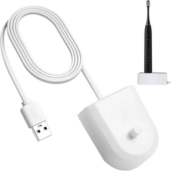 Chargeur de remplacement de brosse à dents électrique portable pour voyages et hygiène buccale sécurisée couleur personnalisable pour femmes et hommes