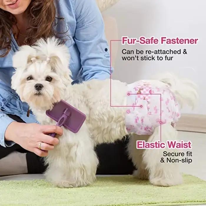 Couches jetables souples et portables pour chiens