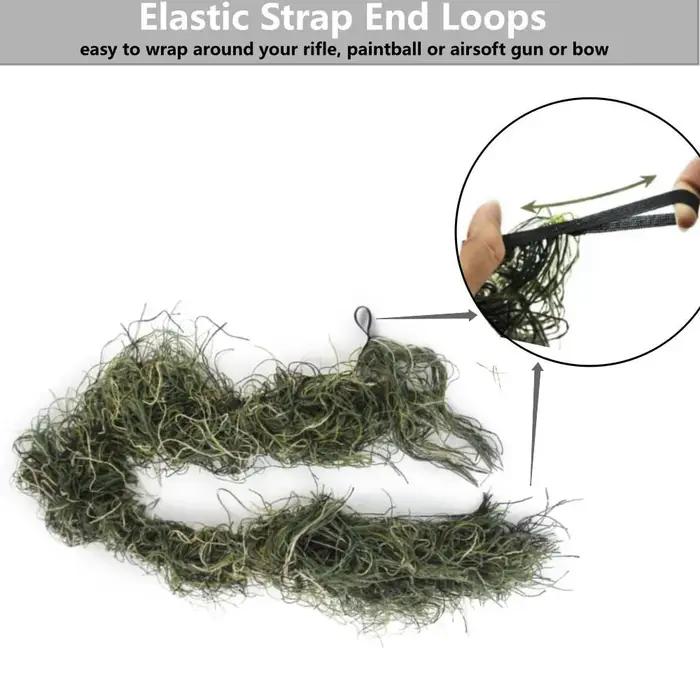 Couverture de fusil Ghillie Jungle Désert Neige Corde d'Enveloppe pour Fusil de Chasse Tactique 3D Camouflage Accessoires de Chasse Occasions Spéciales