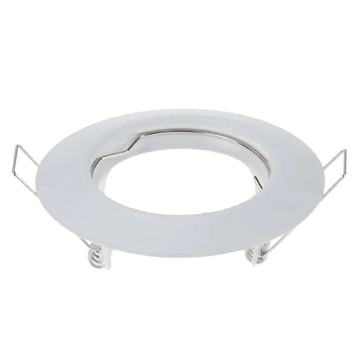 Cadres de projecteur LED encastrés nickel satiné pour éclairage d'intérieur avec ampoules GU10 pour décoration et ambiance lumineuse occasions spéciales
