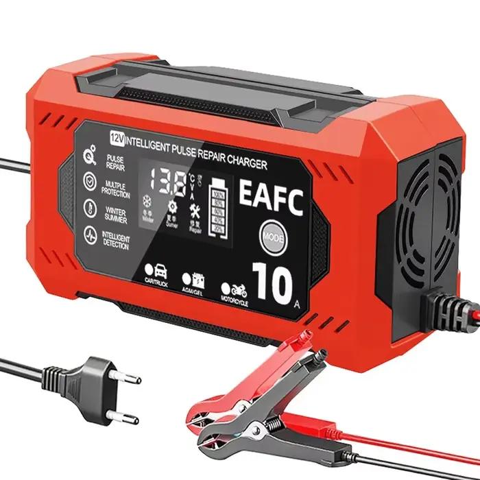 Chargeur de batterie de voiture grand écran 6A/8A/10A 12V