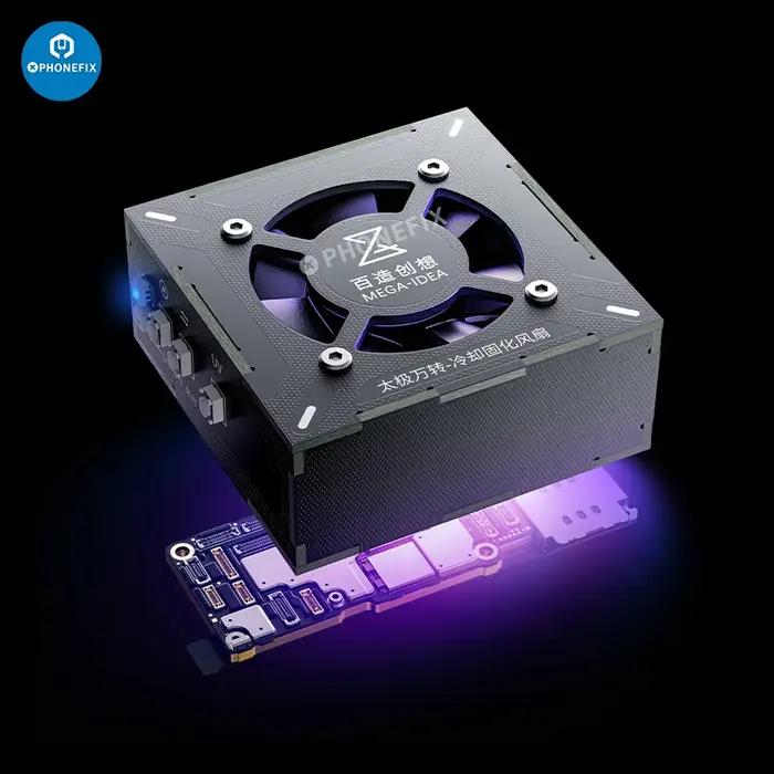 Qianli Mega-Idea ventilateurs de refroidissement avec lampe à polymérisation UV pour réparation de p