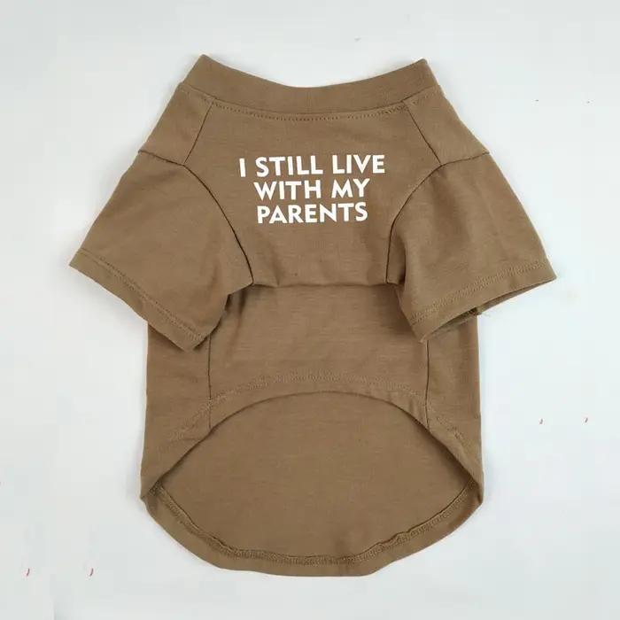 T-shirt d'été pour chien avec lettres imprimées, vêtement de printemps pour petit et moyen gabarit,
