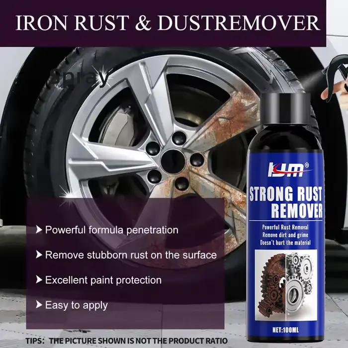 Spray antirouille, désolve la rouille des pneus, protège les jantes et les tambours de frein, idéal pour les surfaces métalliques domestiques, les appareils de cuisine, les soins de la voiture