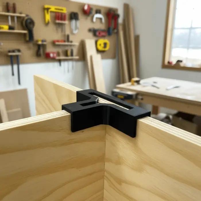 Support en T en bois épaissi, installation facile, fixation durable, installation rapide, support de meuble sans outil