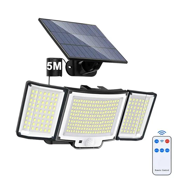 Applique Murale Solaire à 238/328 LED avec Détecteur de Mouvement
