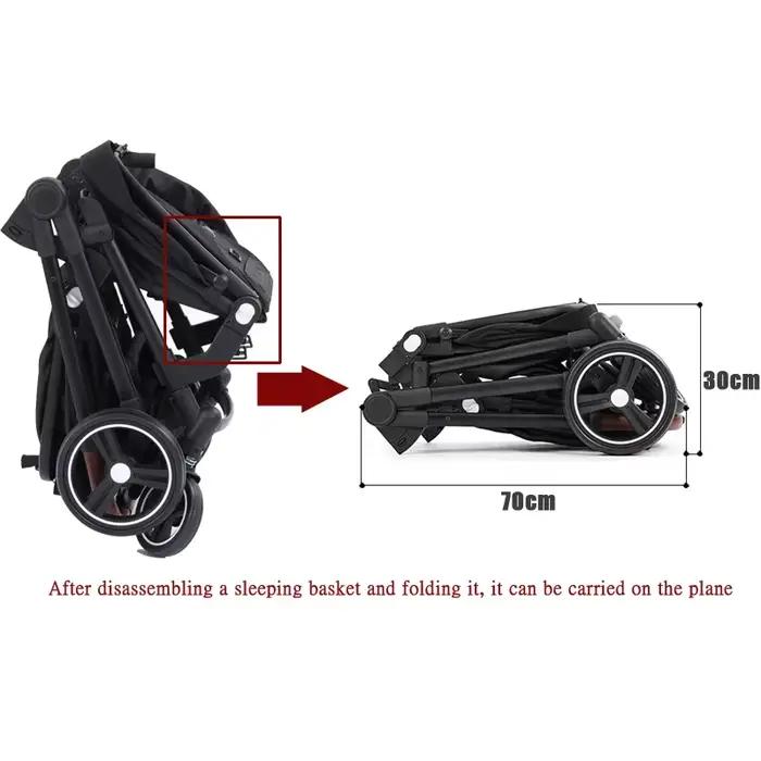 Poussette double multifonctionnelle pliable 2026, vélo bébé convertible léger, livraison UE