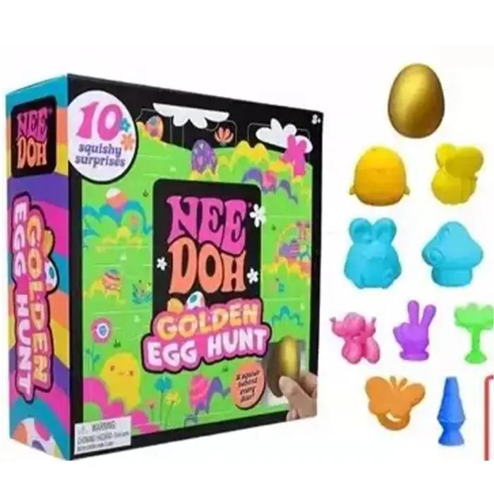 2026 Needoh Golden Egg Hunt Game Blind Box Easter Fidget With With Squishy Surprise Stress Relief Squeeze For Kids'