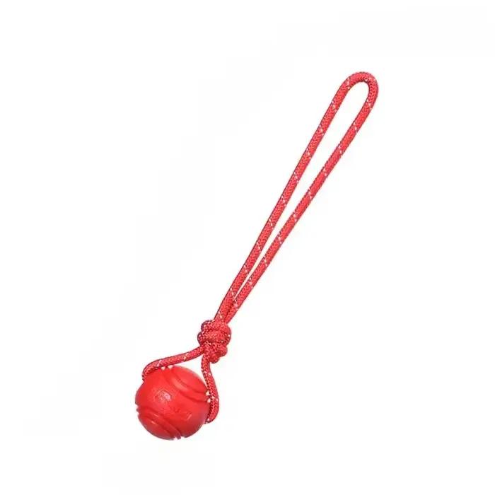 Balle d'entraînement pour chien sur corde en coton non toxique, jouet interactif durable pour chiens