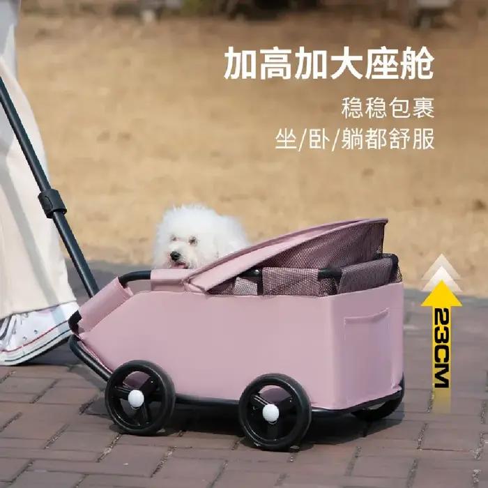 Poussette pour petits animaux de compagnie, chiens, chats, ours en peluche, activités de plein air, légère et pliable, accessoires de voiture