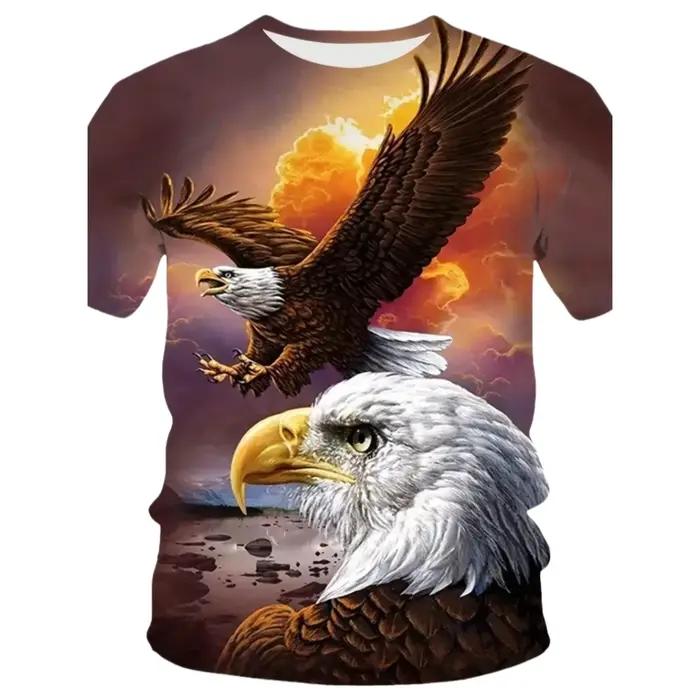 Fierce Eagle T-Shirt homme Animal 3D imprimé