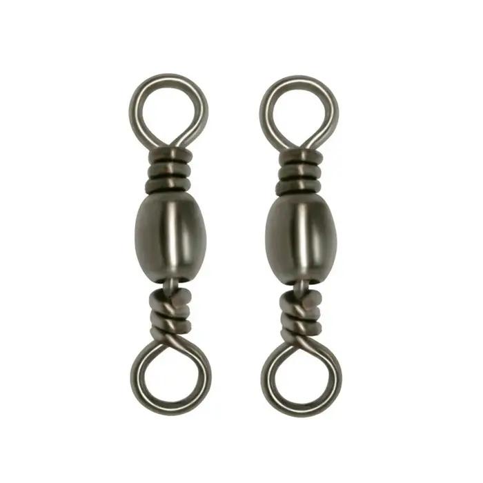 DNDYUJU 100 pièces connecteur de pêche baril pivotant en acier au carbone crochets de mer connecteur