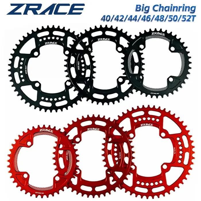 ZRACE-Plateaux de 40T/42T/44T/46T/48T/50T/52T BCD104, Dent Étroite AL7075 CNC, VTT/Route/Vélo de Gra