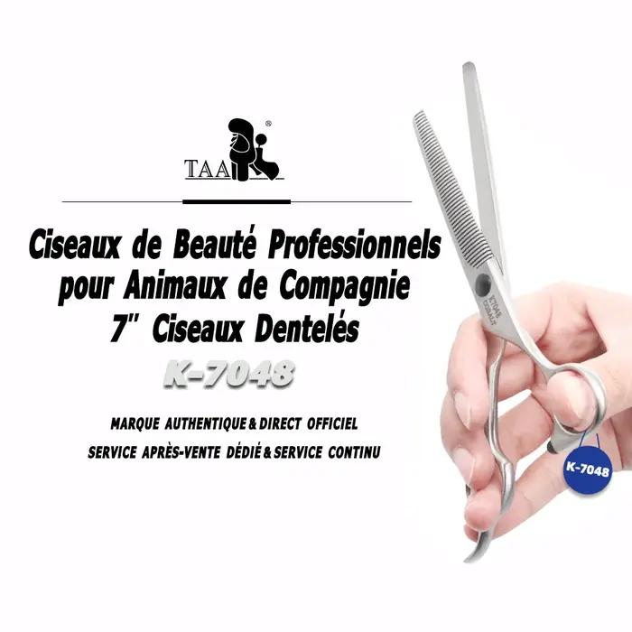 Ciseaux pour Animaux de Compagnie TAA Ciseaux de Toilettage Professionnels Dentelés Universels pour Chiens et Chats Occasions Spéciales Toilettage Soigné