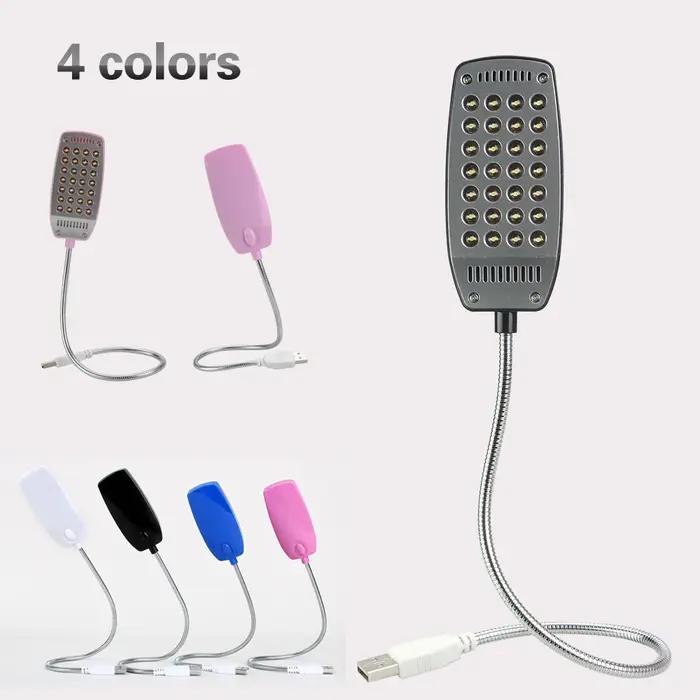 28 led livre lampe de lecture Flexible USB veilleuse pour ordinateur portable ordinateur de bureau p