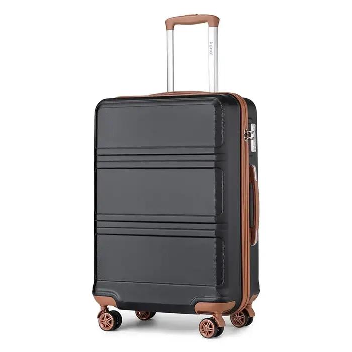 Valise Kono en ABS coque rigide bagage à roulettes avec verrouillage pour femmes et hommes voyage court et long occasions spéciales