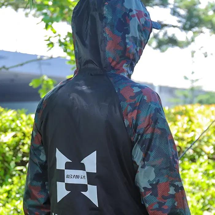 HISTAR-Imperméable de pêche de type long, imperméable et léger, matériau de gril Oxford, tissu TPU s