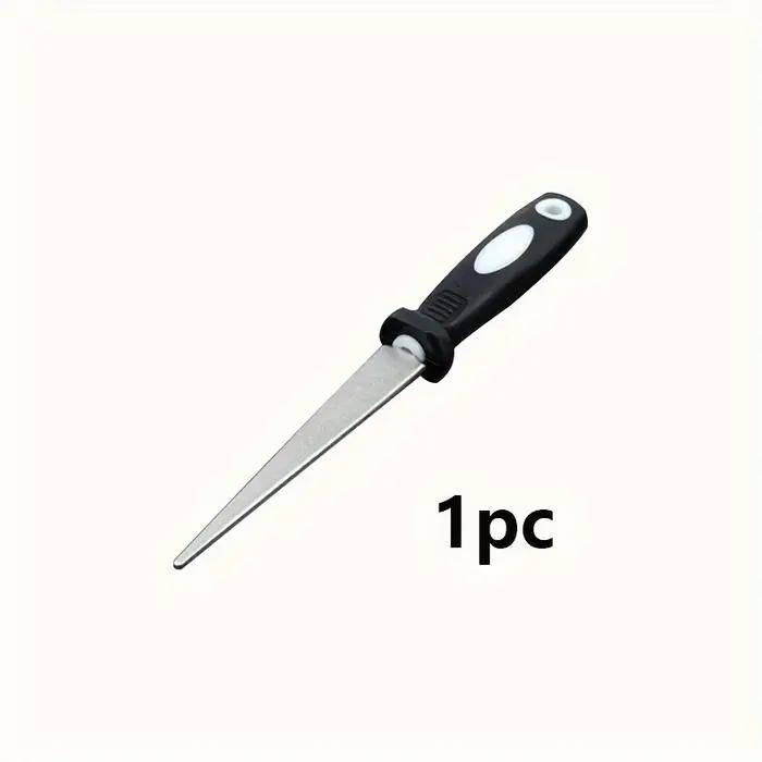 Aiguiseur de diamant en métal noir pour ciseaux et outils de jardinage amélioration de la précision et de la durée de vie des outils jardinage occasions spéciales