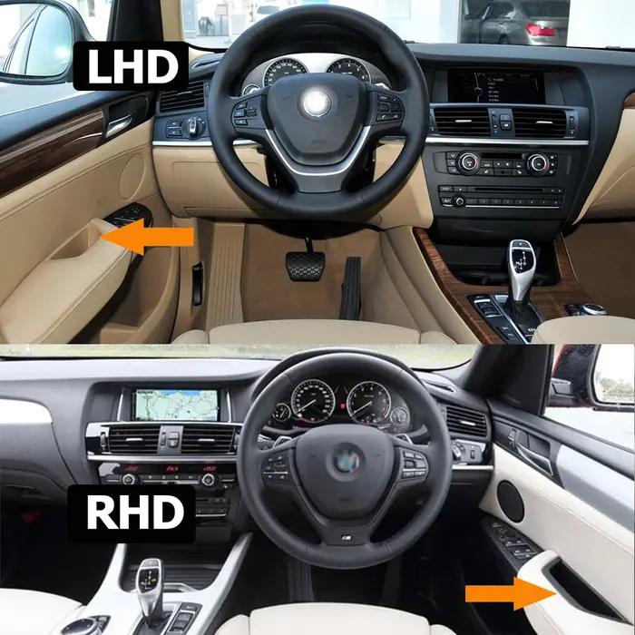 LHD RHD – couvercle de boîte de rangement, poignée de porte intérieure, poignée d'accoudoir, pour BM