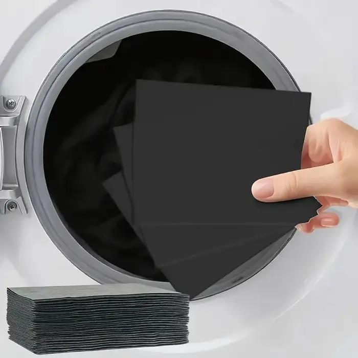 Feuille de restauration de couleur pour vêtements noirs pantalon noir tablette à linge restauration de papier à lessive de couleur noire pour machine à laver
