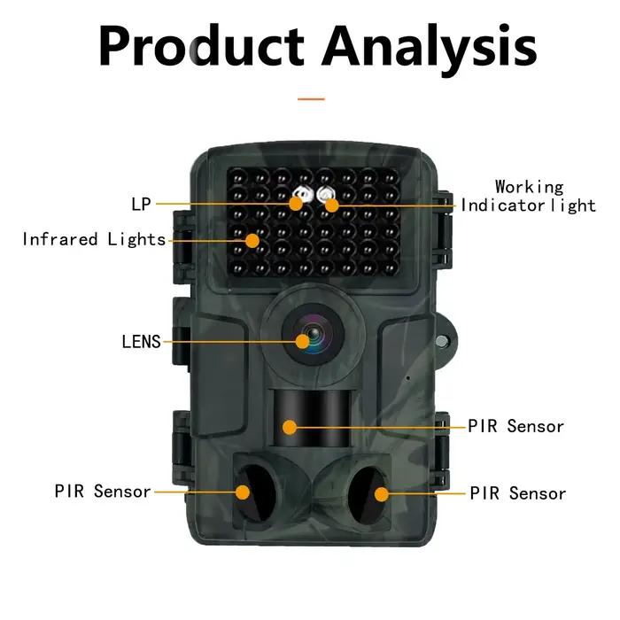 PR4000 WiFi caméra de chasse Bluetooth 1080P infrarouge Vision nocturne caméra infrarouge activée caméra de piste extérieure piège Photo