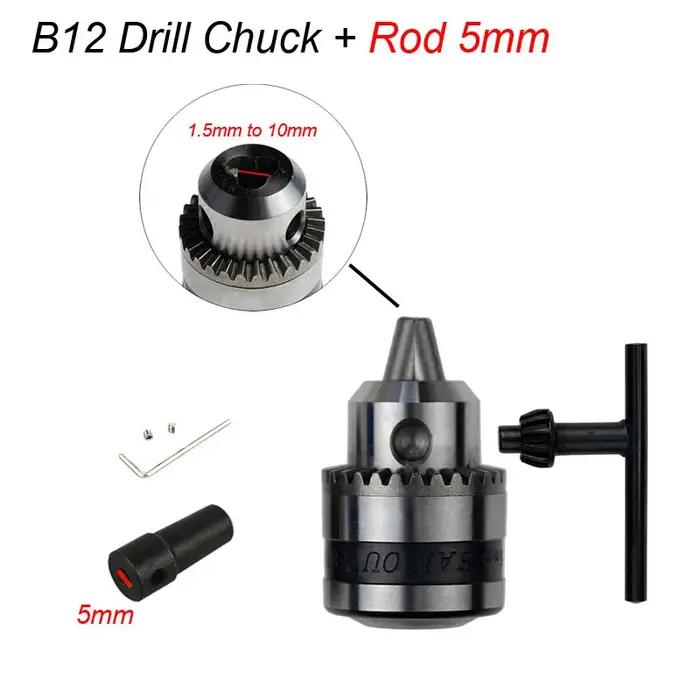Mini mandrin de perceuse électrique 1.5-10mm, mandrin pour perceuse avec adaptateur, outil pour travaux de précision et bricolage