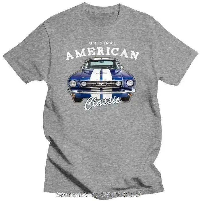 T-shirt Mustang Muscle Car pour hommes, coton, décontracté, printemps, été, livraison gratuite, offr
