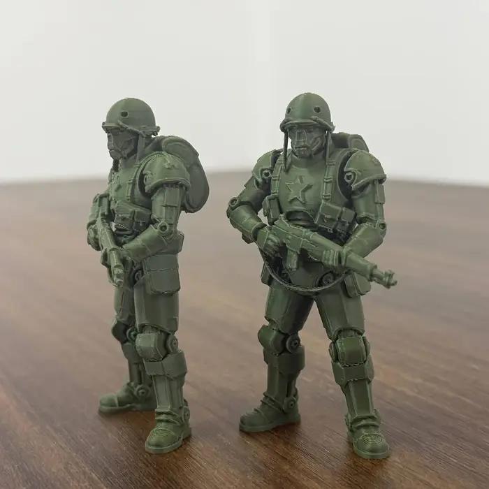 Modèle de soldat militaire - Statue d'armée en plastique avec uniforme