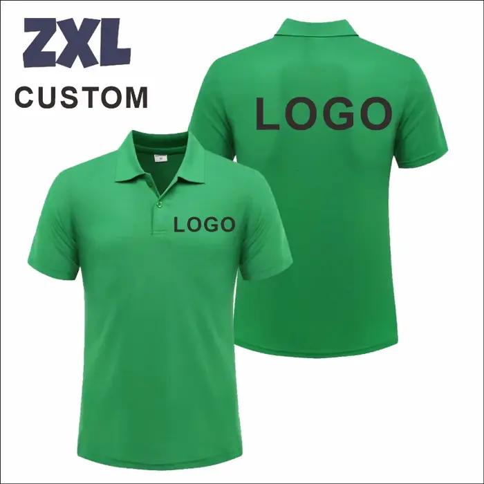 Polo en polyester personnalisable décontracté pour hommes, avec logo imprimé ou brodé, pour occasions quotidiennes et événements spéciaux