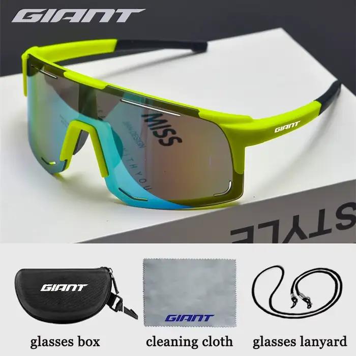 Lunettes cyclisme professionnelles géantes grade pro protection UV anti-éblouissement résistance aux chocs avec étui