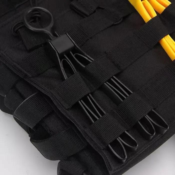 Menottes plastique tactique câble tie jaune équipement militaire chasse survivalisme