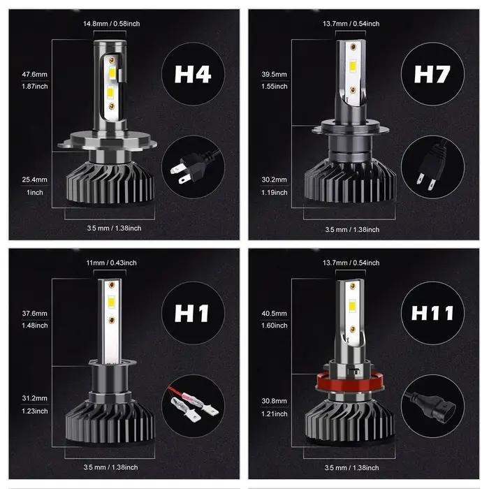 36000LM 130W 4300K 6000K 8000K HB3 HB4 9005 9006 H1 H3 H8 H9 H11 ampoule Canbus EMC H7 H4 Led12V pha