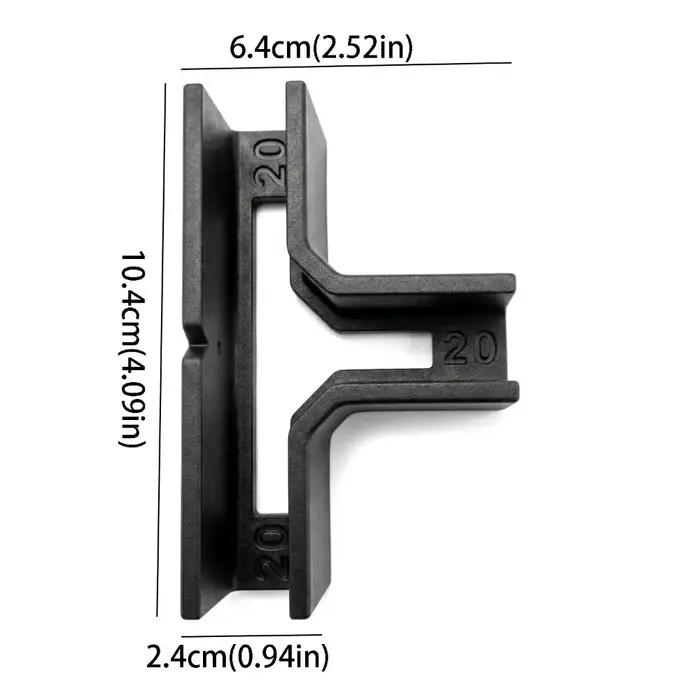 Support en T en bois épaissi, installation facile, fixation durable, installation rapide, support de meuble sans outil