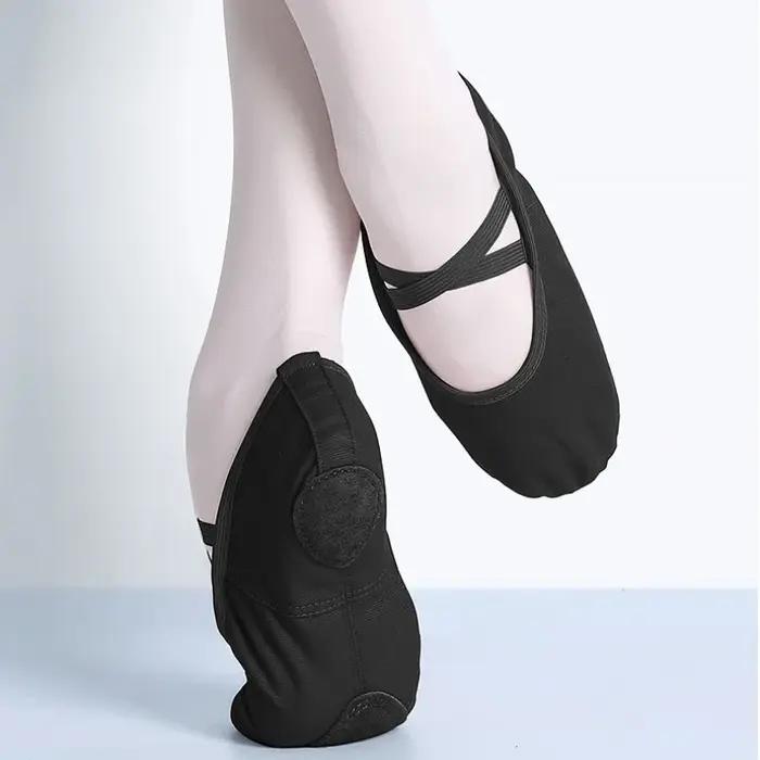 Chaussures de Ballet à bout en tissu pour filles, chaussures de danse classiques modernes pour adult