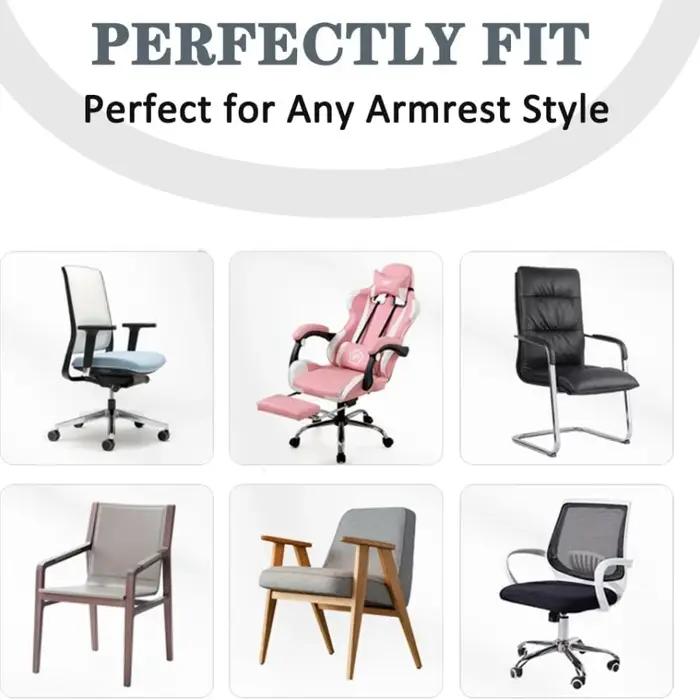 Un ensemble de coussins d'accoudoir de chaise de bureau et coudières en mousse à mémoire de forme, c