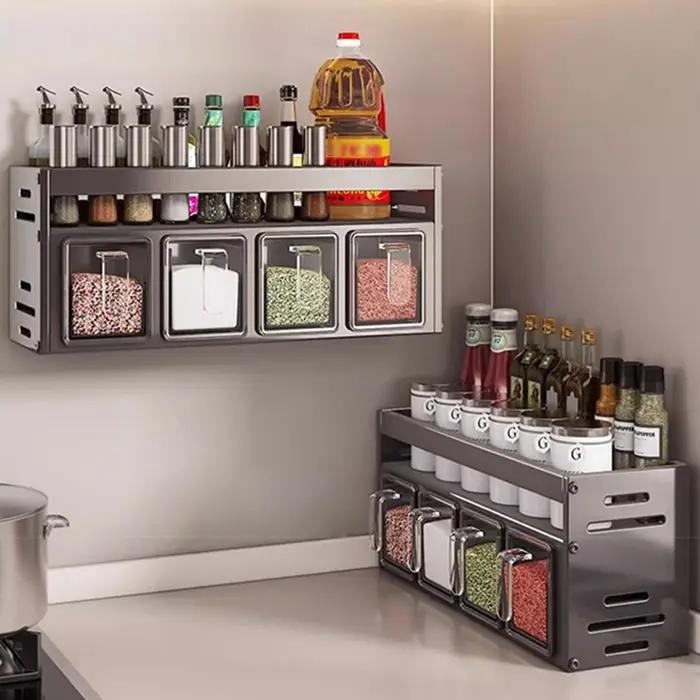1 étagère d'assaisonnement de cuisine équipée