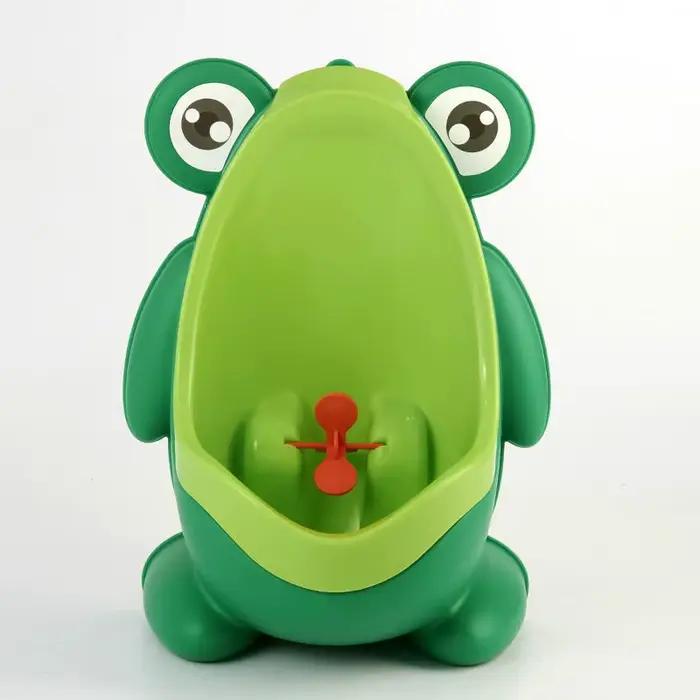 Bébé garçons debout pot dessin animé grenouille forme mural urinoirs toilette support d'entraînement